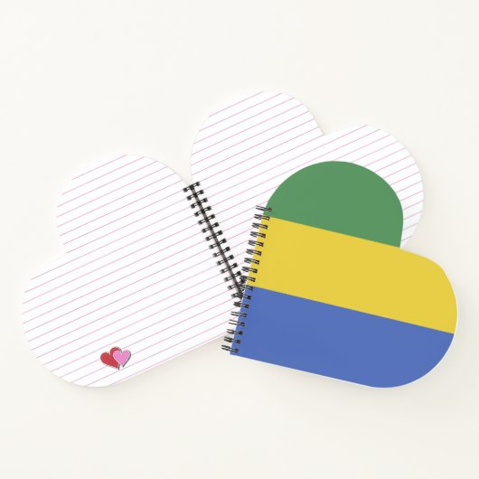 Gabunische Flagge Notizblock (Innenseite)