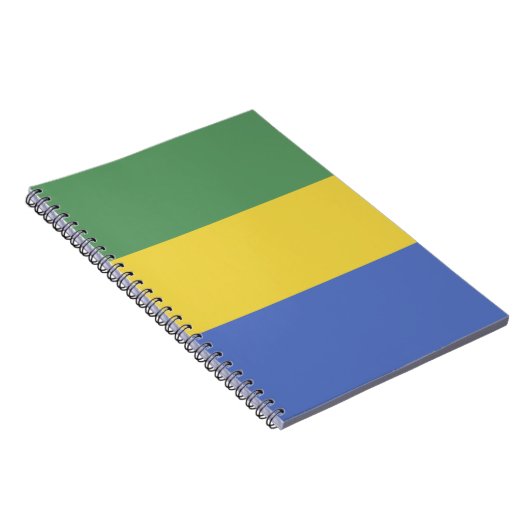 Gabunische Flagge Notizblock (Rechte Seite)