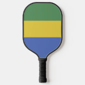 Gabunische Flagge Pickleball Schläger (Vorderseite)