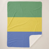 Gabunische Flagge Sherpadecke (Vorderseite)
