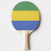 Gabunische Flagge Tischtennis Schläger (Vorderseite)