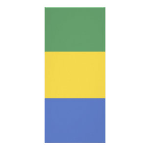 Gabunische Flagge Werbekarte