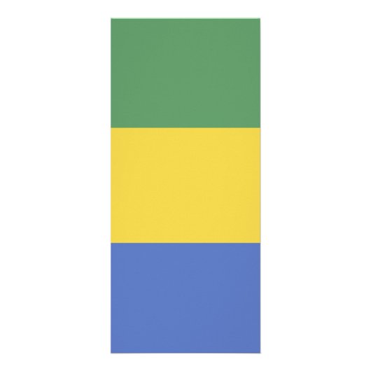 Gabunische Flagge Werbekarte (Vorne)
