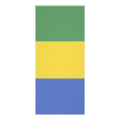 Gabunische Flagge Werbekarte (Hinten)