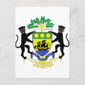 Gabunische Wappendecke Postkarte (Vorderseite)