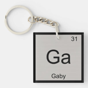 Gaby Name Chemie Element Periodensystem Schlüsselanhänger