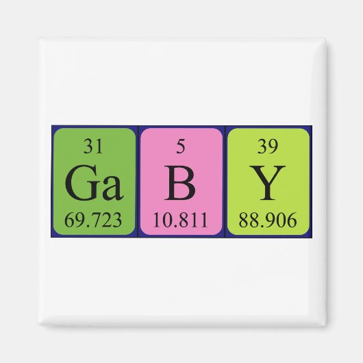 Gaby Periodenmagnet Magnet (Vorne)