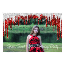 Gace Sweet 16. Foto Gold Silver Tropfen