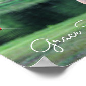 Gace Sweet 16. Foto Gold Silver Tropfen Poster (Ecke)