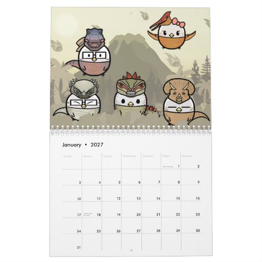 Gacha Chicken_ Kalender (Jan 2027)
