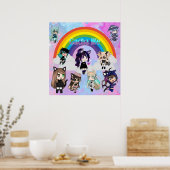 Gacha Life Animes Pack Poster (Küche)