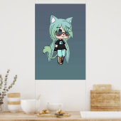 Gacha Life Serie Chloe der Tomboy Poster (Küche)