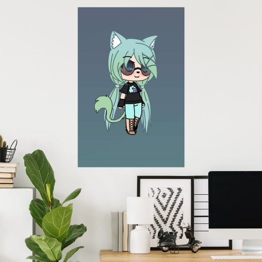 Gacha Life Serie Chloe der Tomboy Poster (Heimbüro)