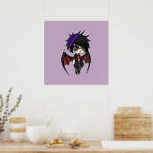 Gacha Life Series Karl Chibi Vampire Boy Poster (Küche)