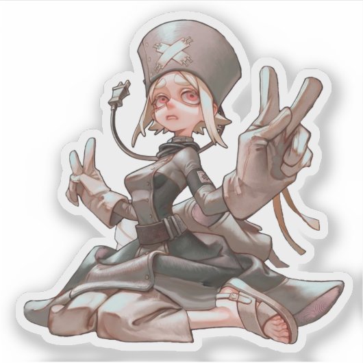 Gachiakita Eisha Sticker (Vorderseite)