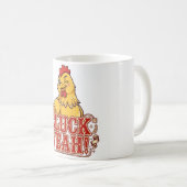 GACK! Lustiger Hühner-Kaffeebecher Kaffeetasse (VorderseiteRechts)