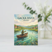 Gacka-Fluss Kroatien Postkarte (Stehend Vorderseite)