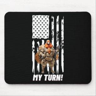 Gackern Gackern Ich bin dran Lustige USA-Flagge Mousepad