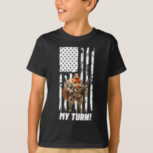Gackern Gackern Ich bin dran Lustige USA-Flagge T-Shirt