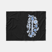 Gad-Aufkleber normalisieren (blau) Fleecedecke (Vorderseite (Horizontal))