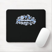 Gad-Aufkleber normalisieren (blau) Mousepad (Mit Mouse)