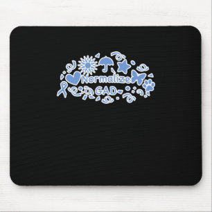 Gad-Aufkleber normalisieren (blau) Mousepad