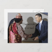 Gaddafi Gadhafi Obama Ein Fehler zur Zeit Postkarte (Vorne/Hinten)