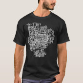 Gadget Mad Scientists für Mechanik T-Shirt (Vorderseite)