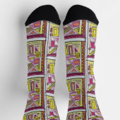 Gadgetry-Sechs-Modern-Geometrie Socken (Oben)
