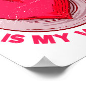 Gado Gado Is My Valentine Indonesian Salad Vegetar Poster (Ecke)