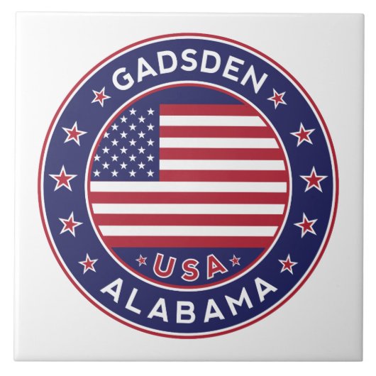 Gadsden, Alabama Fliese (Vorderseite)