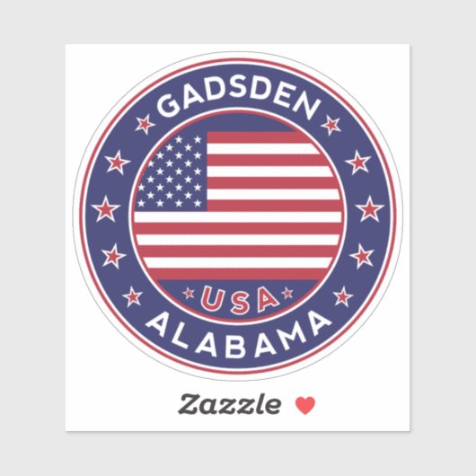 Gadsden Alabama, Gadsden Aufkleber (Blatt)