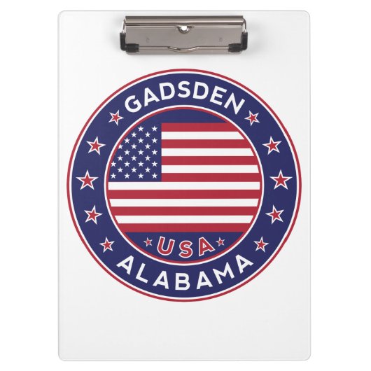 Gadsden, Alabama Klemmbrett (Vorderseite)