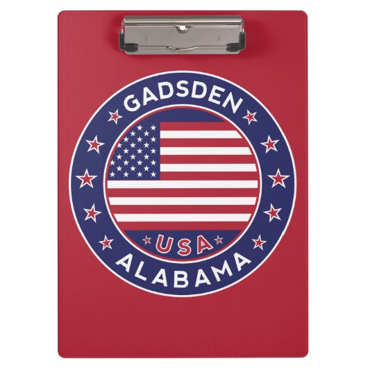 Gadsden, Alabama Klemmbrett (Vorderseite)