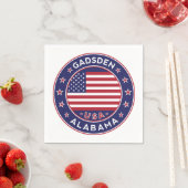 Gadsden, Alabama Serviette (Beispiel)
