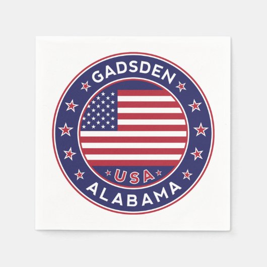 Gadsden, Alabama Serviette (Vorderseite)