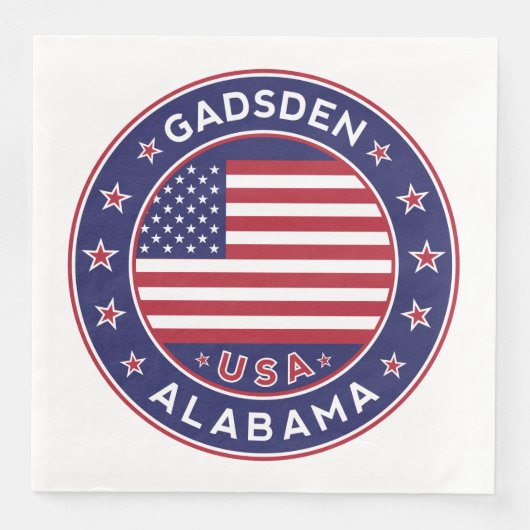 Gadsden, Alabama Serviette (Vorderseite)