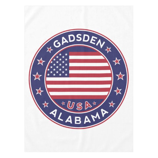 Gadsden, Alabama Tischdecke (Vorderseite)