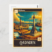 Gadsden, Alabama | VINTAG Postkarte (Vorne/Hinten)