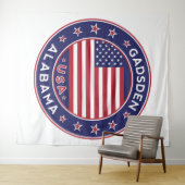 Gadsden, Alabama Wandteppich (Beispiel (Horizontal))
