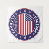 Gadsden, Alabama Wandteppich (Vorderseite (Horizontal))