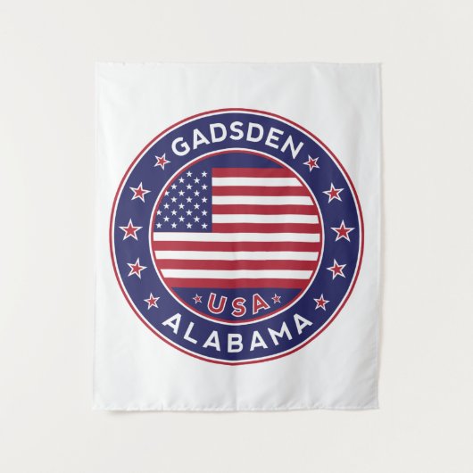 Gadsden, Alabama Wandteppich (Vorderseite)