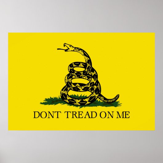 Gadsden (Dont Tread on Me)-Flag-Print Poster (Vorne)