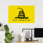 Gadsden (Dont Tread on Me)-Flag-Print Poster (Heimbüro)