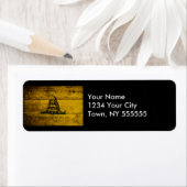 Gadsden Flag auf Altholzkörner (Insitu)