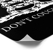 Gadsden Flag Dont Tread Don't Cough On Me Social D Poster (Ecke)