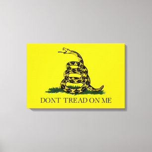 Gadsden Flag (Don't Tread on Me) (American Snake) Leinwanddruck
