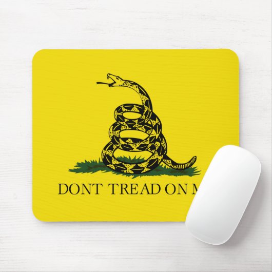 Gadsden Flag (Don't Tread on Me) (American Snake) Mousepad (Mit Mouse)