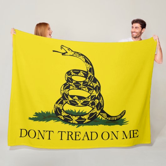 Gadsden Flag (Don't Tread on Me) (Schlangenflagge) Fleecedecke (Beispiel)