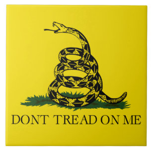 Gadsden Flag (Don't Tread on Me) (Schlangenflagge) Fliese